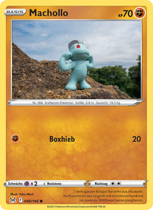 Machollo 086 — Lost Origin (German Pokémon TCG card)