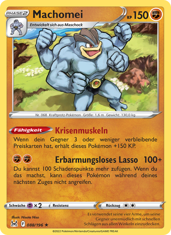Machomei 088 — Lost Origin (German Pokémon TCG card)