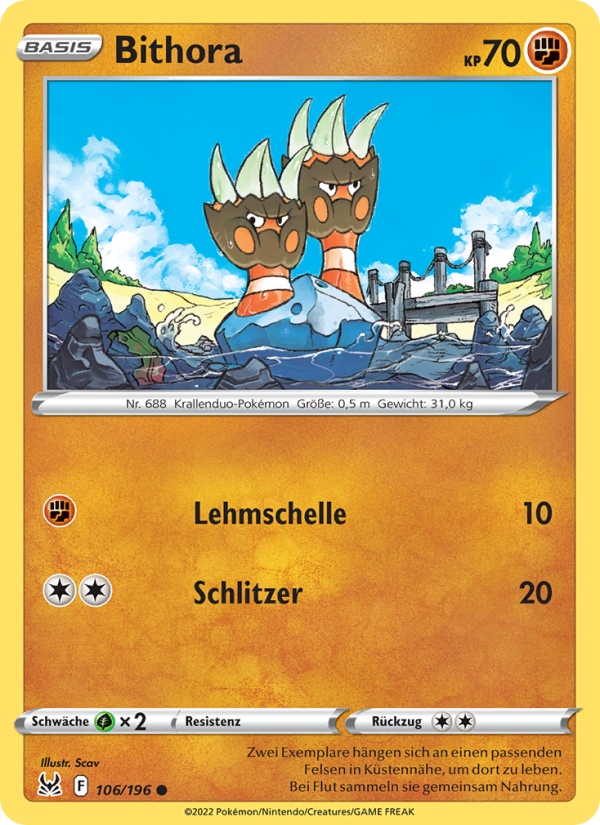 Bithora 106 — Lost Origin (German Pokémon TCG card)