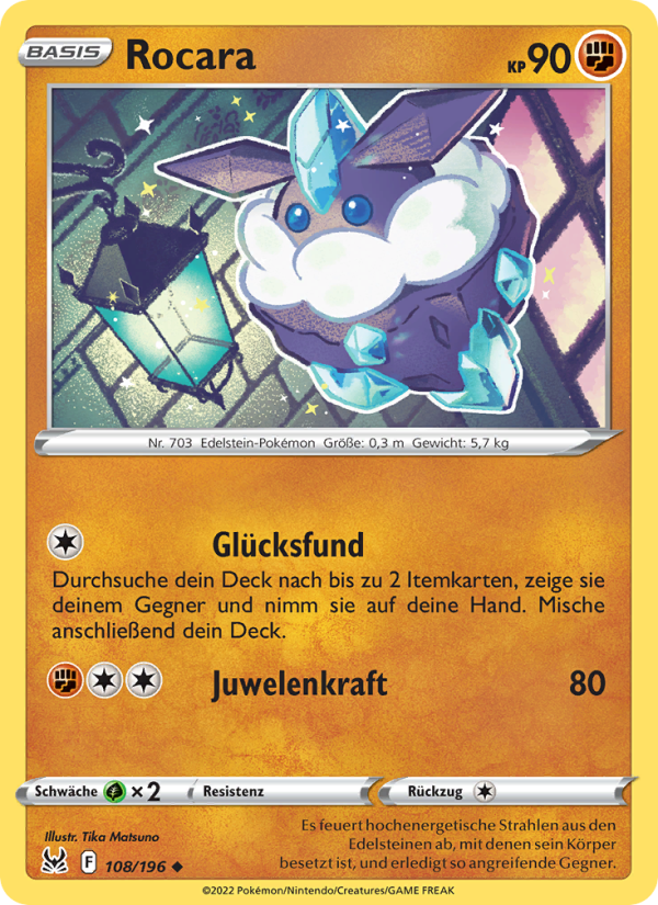 Rocara 108 — Lost Origin (German Pokémon TCG card)