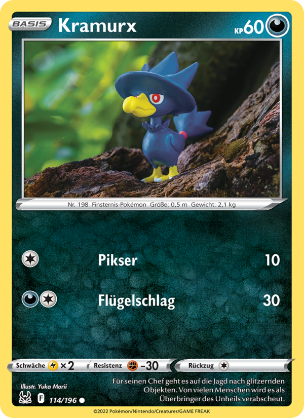 Kramurx 114 — Lost Origin (German Pokémon TCG card)