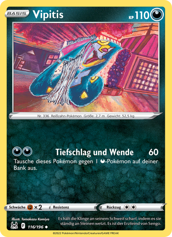 Vipitis 116 — Lost Origin (German Pokémon TCG card)
