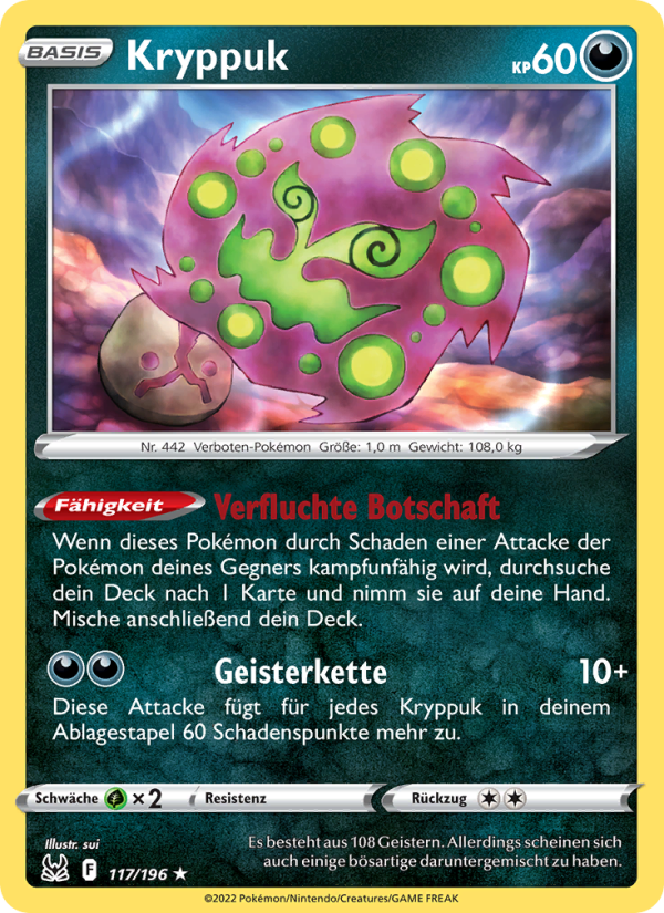 Kryppuk 117 — Lost Origin (German Pokémon TCG card)