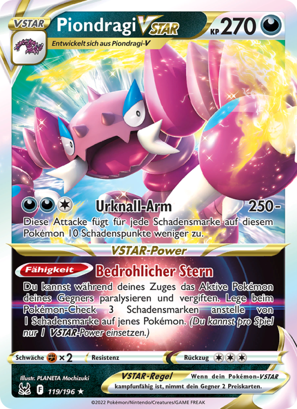 Piondragi VSTAR 119 — Lost Origin (German Pokémon TCG card)