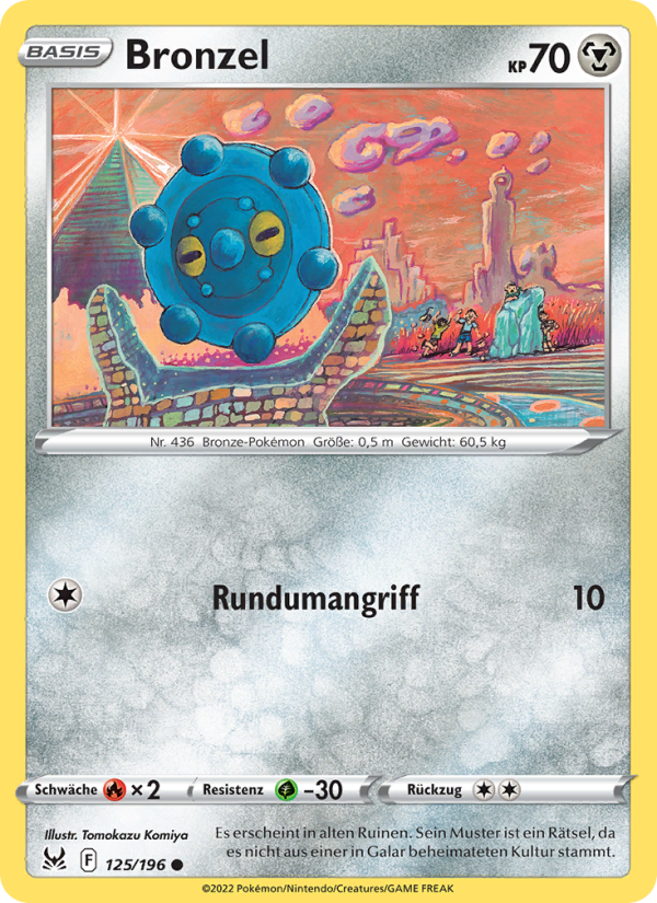 Bronzel 125 — Lost Origin (German Pokémon TCG card)