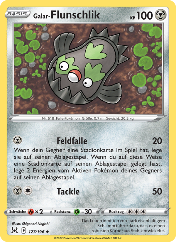 Galar-Flunschlik 127 — Lost Origin (German Pokémon TCG card)