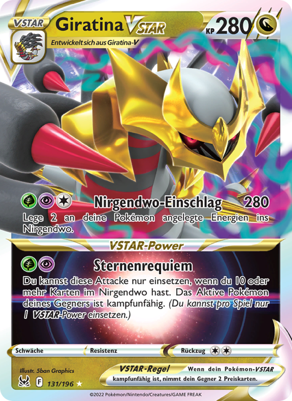 Giratina VSTAR 131 — Lost Origin (German Pokémon TCG card)