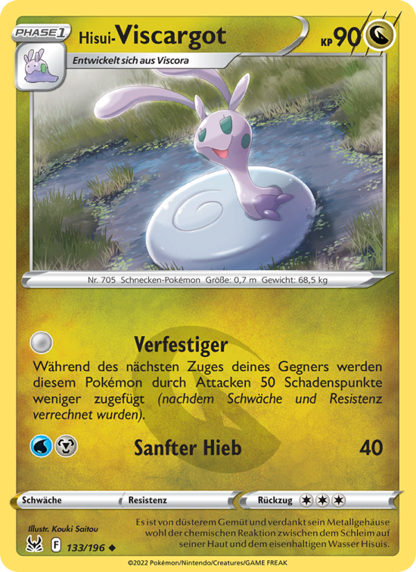 Hisui Viscargot 133 — Lost Origin (German Pokémon TCG card)