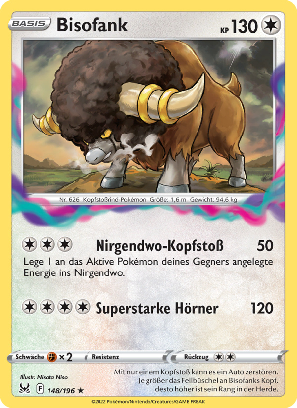 Bisofank 148 — Lost Origin (German Pokémon TCG card)