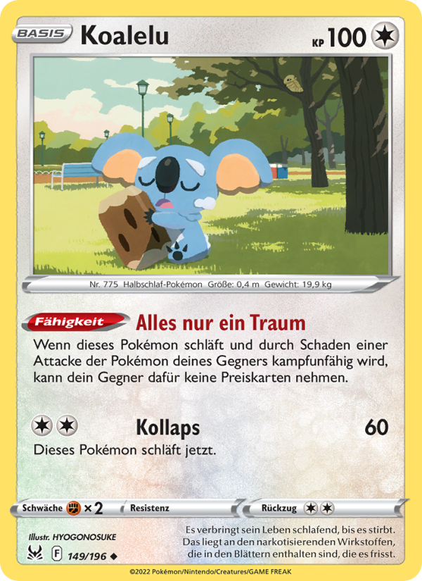 Koalelu 149 — Lost Origin (German Pokémon TCG card)