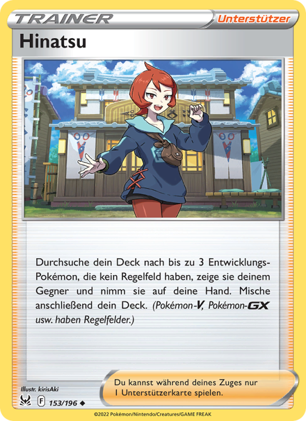 Hinatsu 153 — Lost Origin (German Pokémon TCG card)