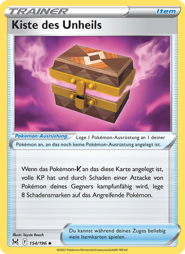 Kiste des Unheils 154 — Lost Origin (German Pokémon TCG card)
