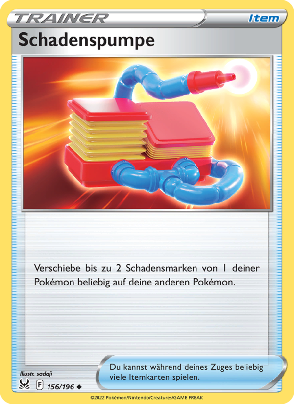Schadenspumpe 156 — Lost Origin (German Pokémon TCG card)