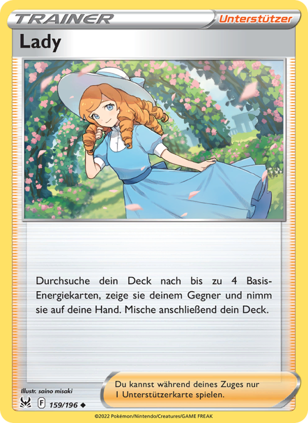Lady 159 — Lost Origin (German Pokémon TCG card)