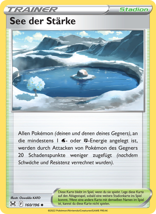 See der Stärke 160 — Lost Origin (German Pokémon TCG card)