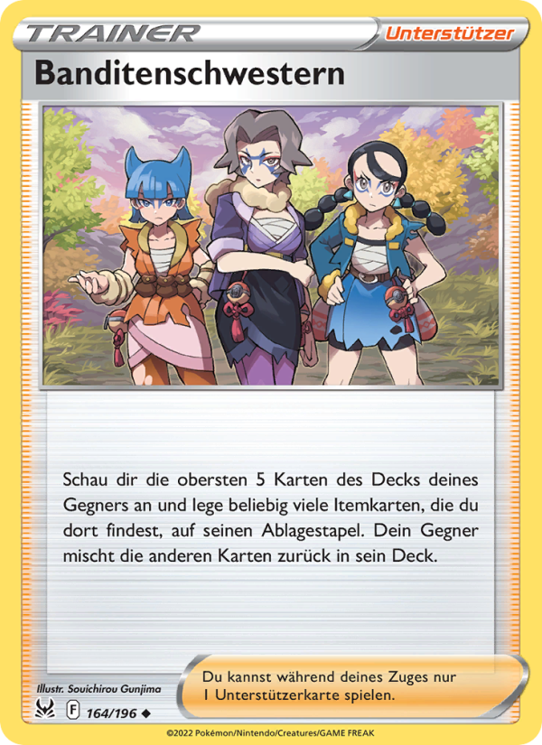 Banditenschwestern 164 — Lost Origin (German Pokémon TCG card)