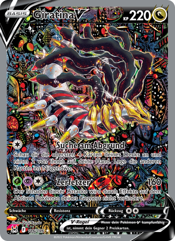 Giratina V 186 — Lost Origin (German Pokémon TCG card)