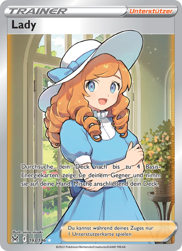 Lady 193 — Lost Origin (German Pokémon TCG card)