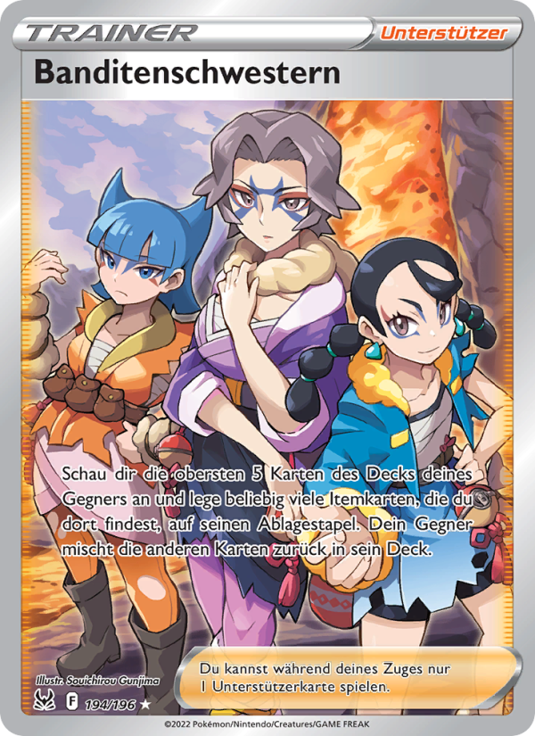 Banditenschwestern 194 — Lost Origin (German Pokémon TCG card)