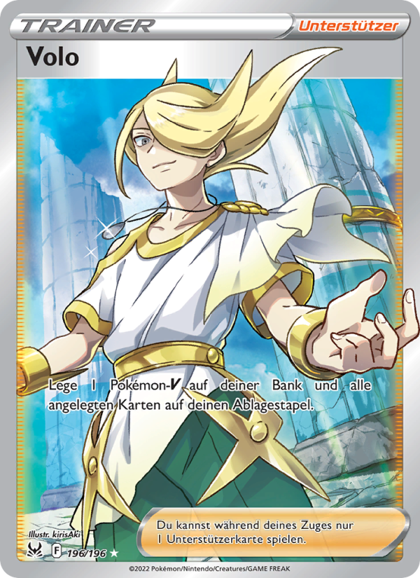 Volo 196 — Lost Origin (German Pokémon TCG card)
