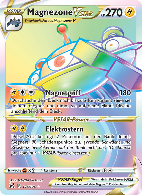 Magnezone VSTAR 198 — Lost Origin (German Pokémon TCG card)