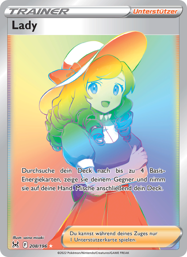 Lady 208 — Lost Origin (German Pokémon TCG card)