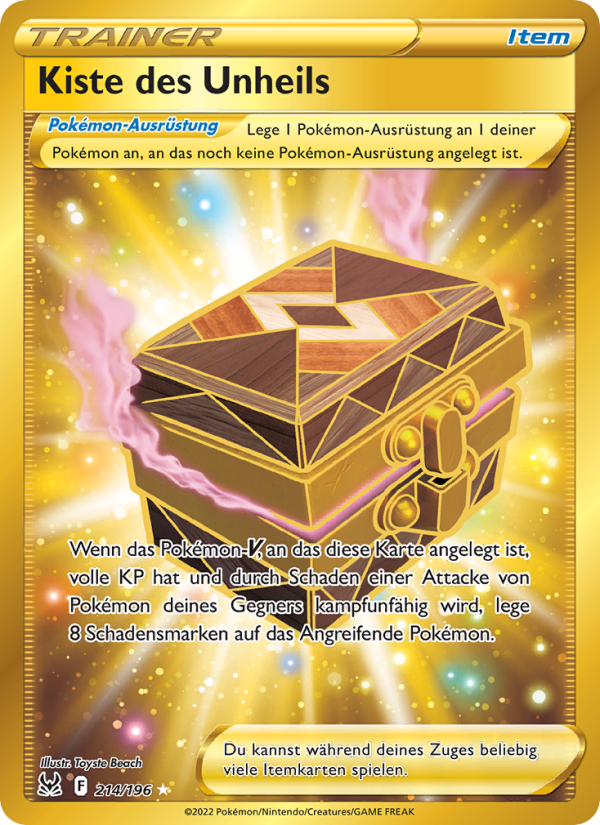 Kiste des Unheils 214 — Lost Origin (German Pokémon TCG card)