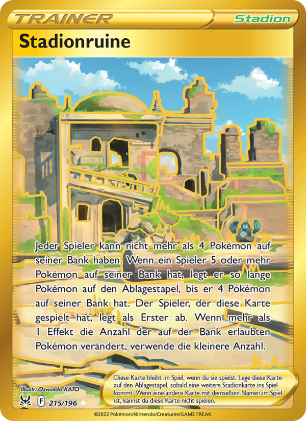 Stadionruine 215 — Lost Origin (German Pokémon TCG card)