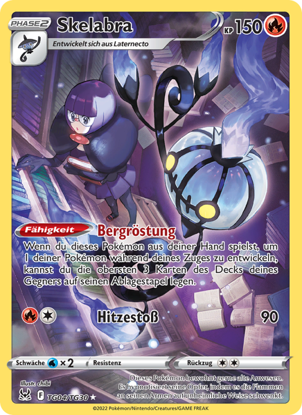 Skelabra TG04 — Lost Origin (German Pokémon TCG card)