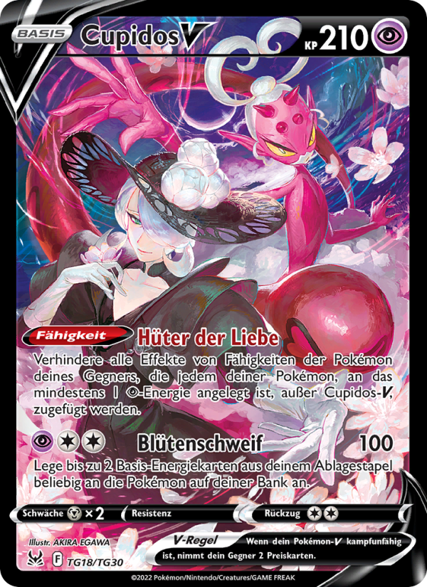 Cupidos V TG18 — Lost Origin (German Pokémon TCG card)