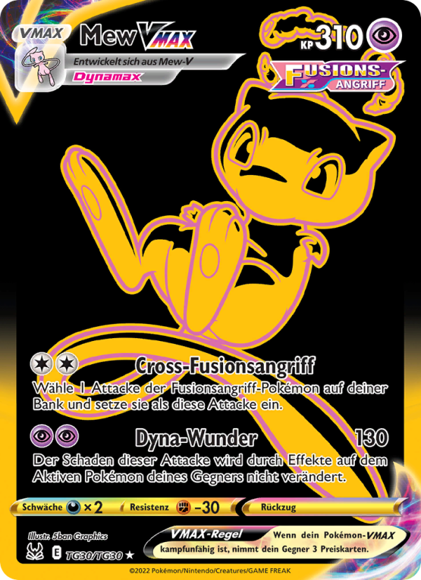 Mew VMAX TG30 — Lost Origin (German Pokémon TCG card)