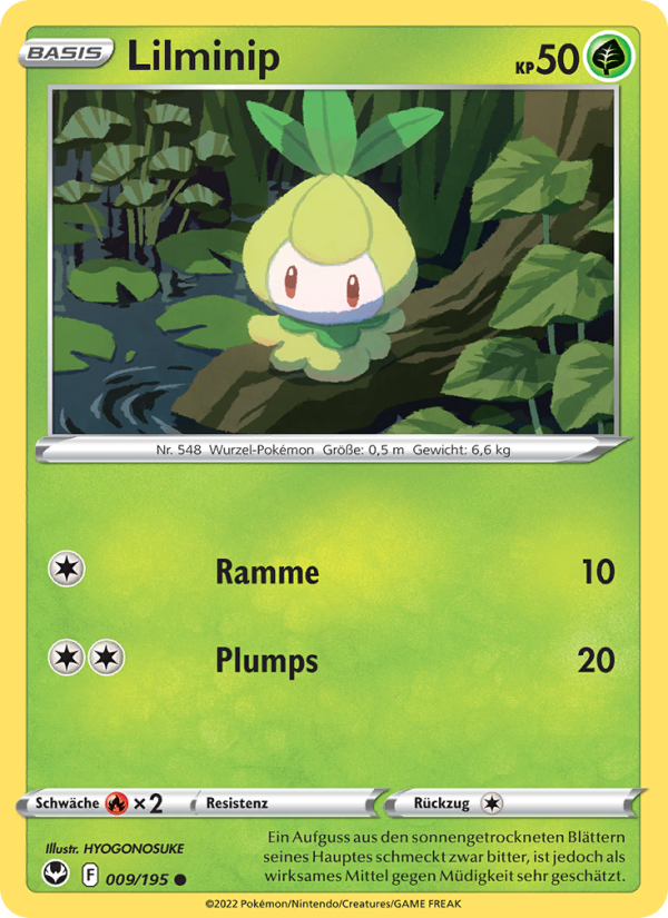 Lilminip 009 — Silver Tempest (German Pokémon TCG card)