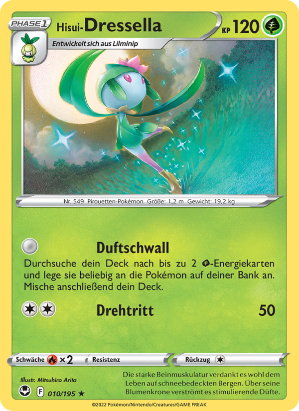 Hisui-Dressella 010 — Silver Tempest (German Pokémon TCG card)