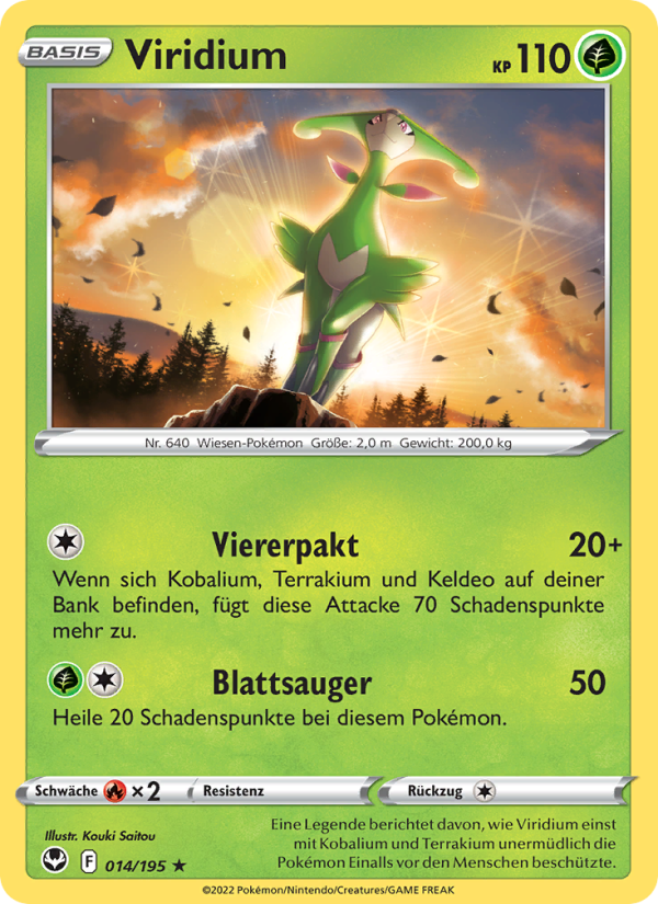 Viridium 014 — Silver Tempest (German Pokémon TCG card)