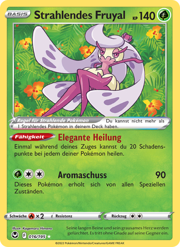 Strahlendes Fruyal 016 — Silver Tempest (German Pokémon TCG card)