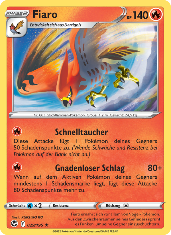 Fiaro 029 — Silver Tempest (German Pokémon TCG card)