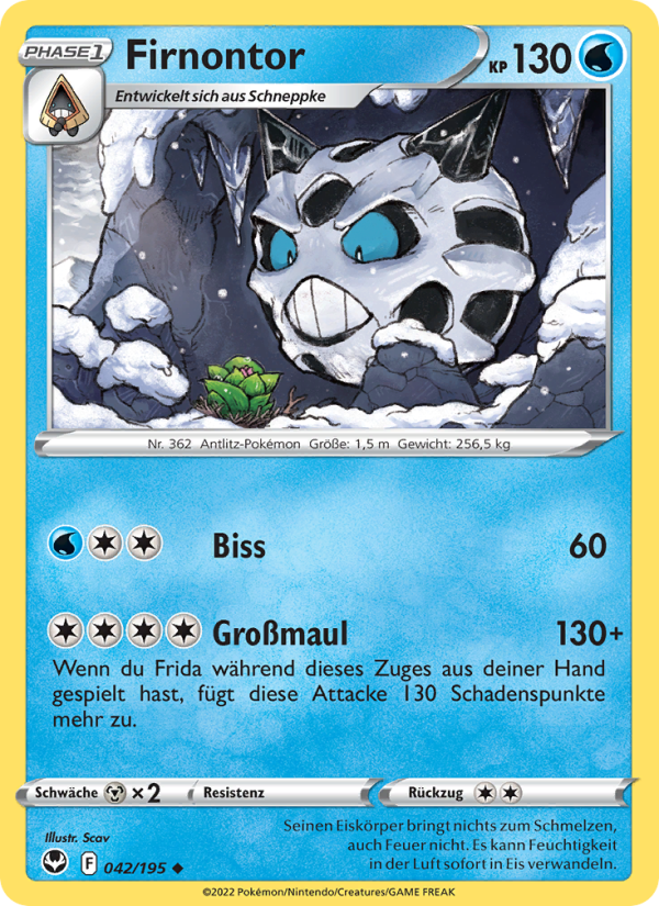 Firnontor 042 — Silver Tempest (German Pokémon TCG card)