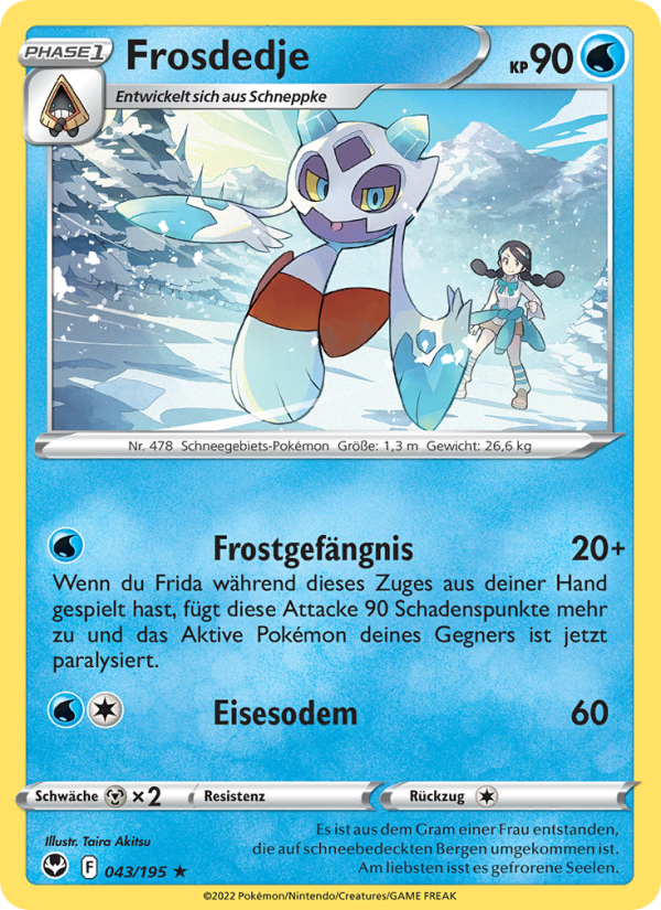 Frosdedje 043 — Silver Tempest (German Pokémon TCG card)
