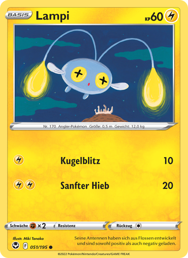 Lampi 051 — Silver Tempest (German Pokémon TCG card)