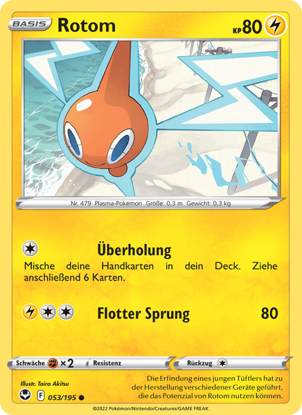 Rotom 053 — Silver Tempest (German Pokémon TCG card)