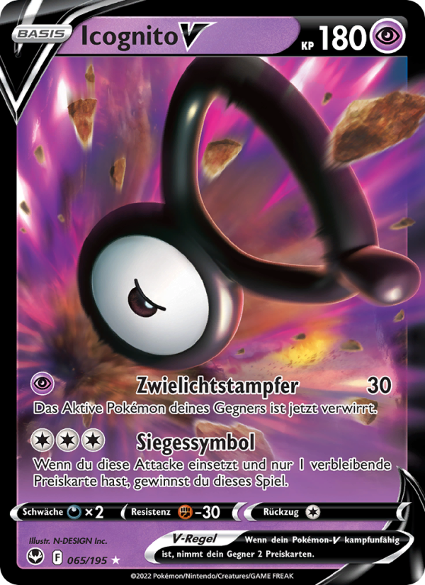 Icognito V 065 — Silver Tempest (German Pokémon TCG card)