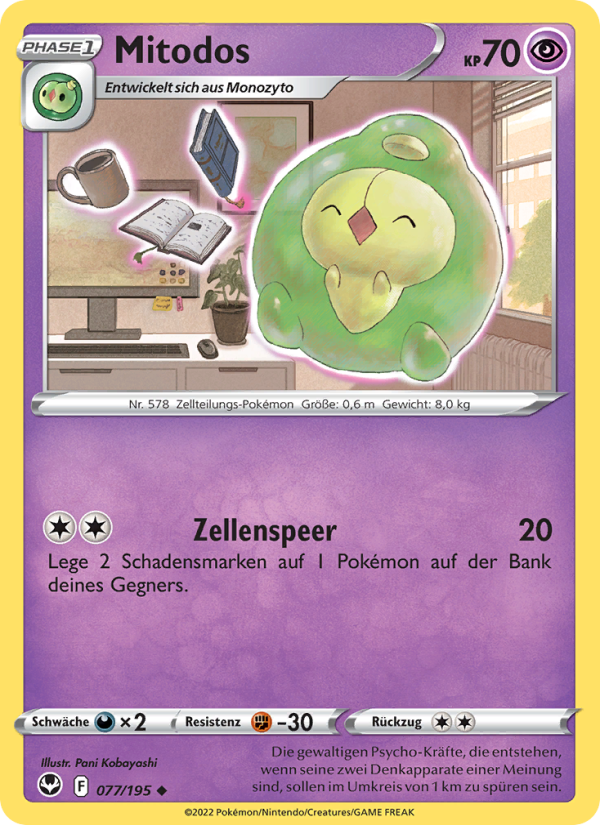 Mitodos 077 — Silver Tempest (German Pokémon TCG card)