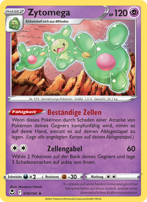Zytomega 078 — Silver Tempest (German Pokémon TCG card)
