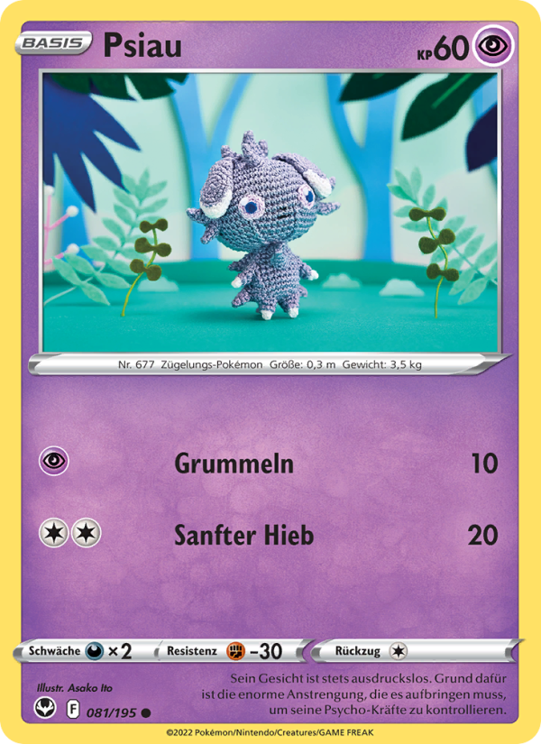 Psiau 081 — Silver Tempest (German Pokémon TCG card)