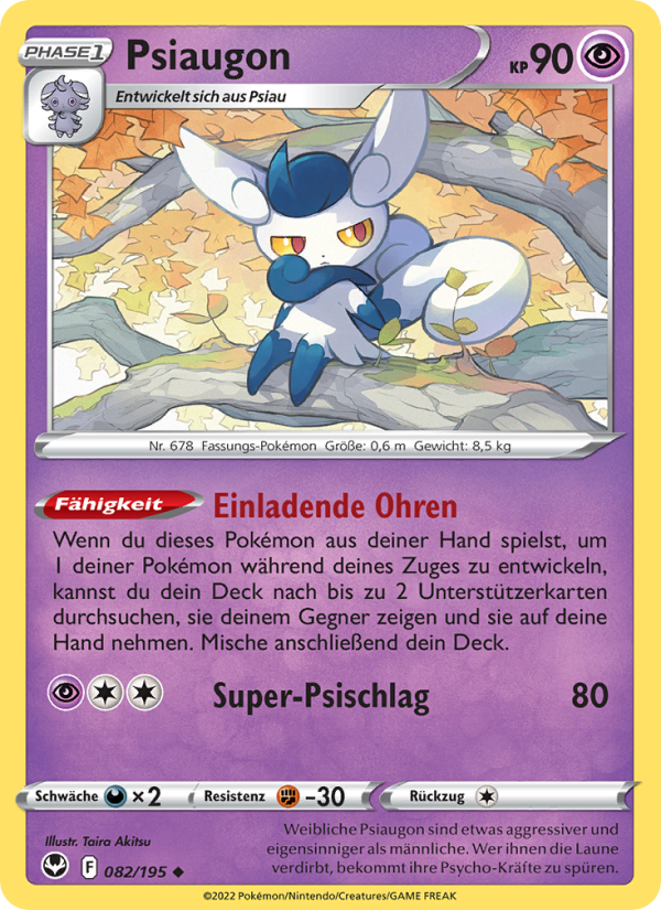 Psiaugon 082 — Silver Tempest (German Pokémon TCG card)