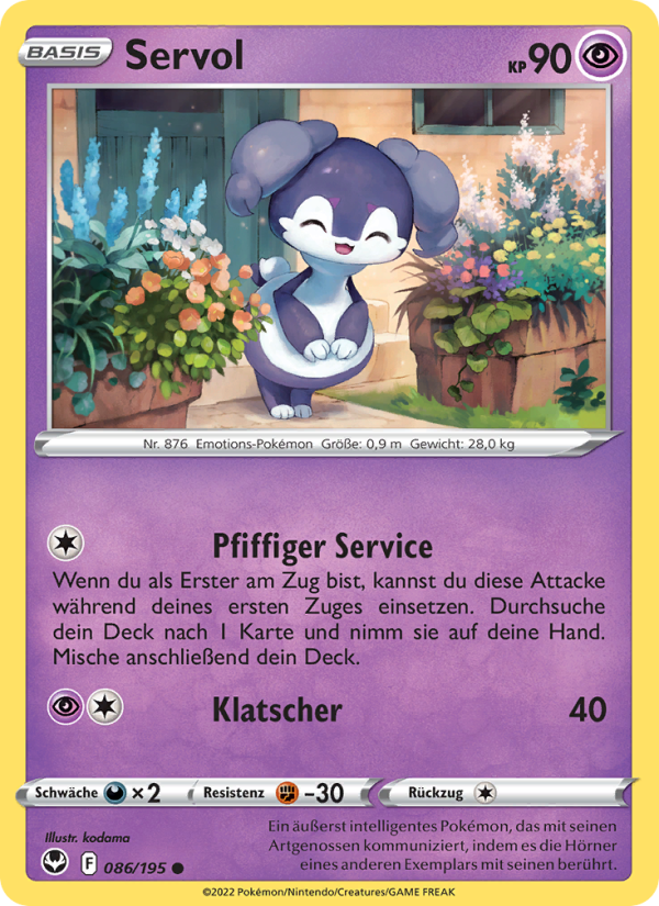 Servol 086 — Silver Tempest (German Pokémon TCG card)