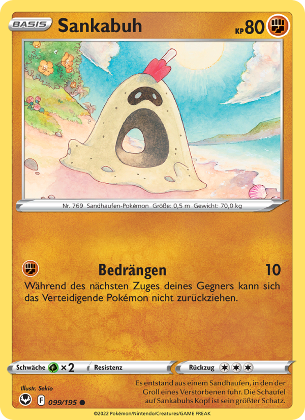 Sankabuh 099 — Silver Tempest (German Pokémon TCG card)