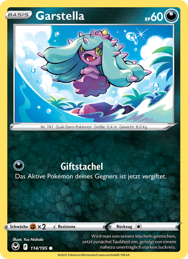 Garstella 114 — Silver Tempest (German Pokémon TCG card)