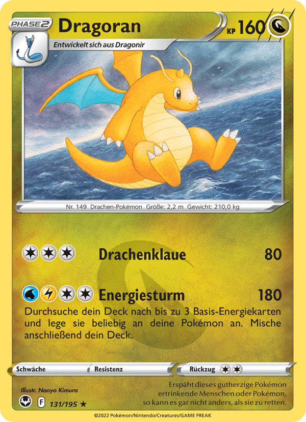 Dragoran 131 — Silver Tempest (German Pokémon TCG card)