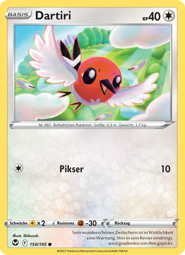 Dartiri 150 — Silver Tempest (German Pokémon TCG card)